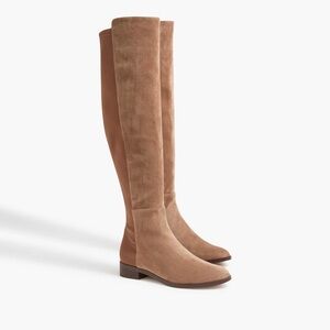 J crew factory high knee boots with stretch $218 retail